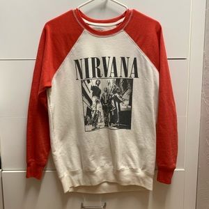 AMERICAN EAGLE X Nirvana; light sweatershirt